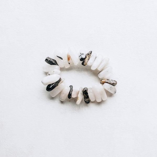 Wild & Free Bracelet -- Speckled White